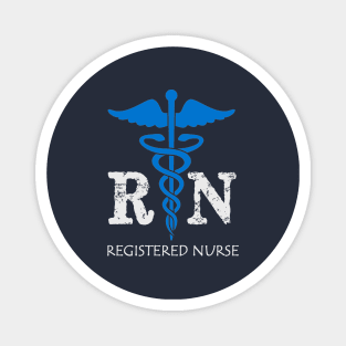 RN Nurse Gifts - Certified Registered Nurses Professional Gear - RN Badge Gift Ideas Magnet